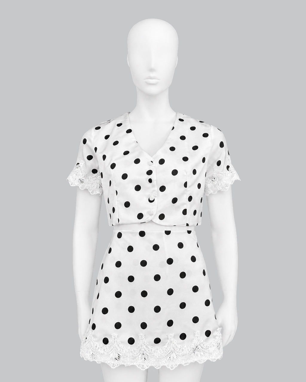 Falda Short Mini Polka Maria Clara