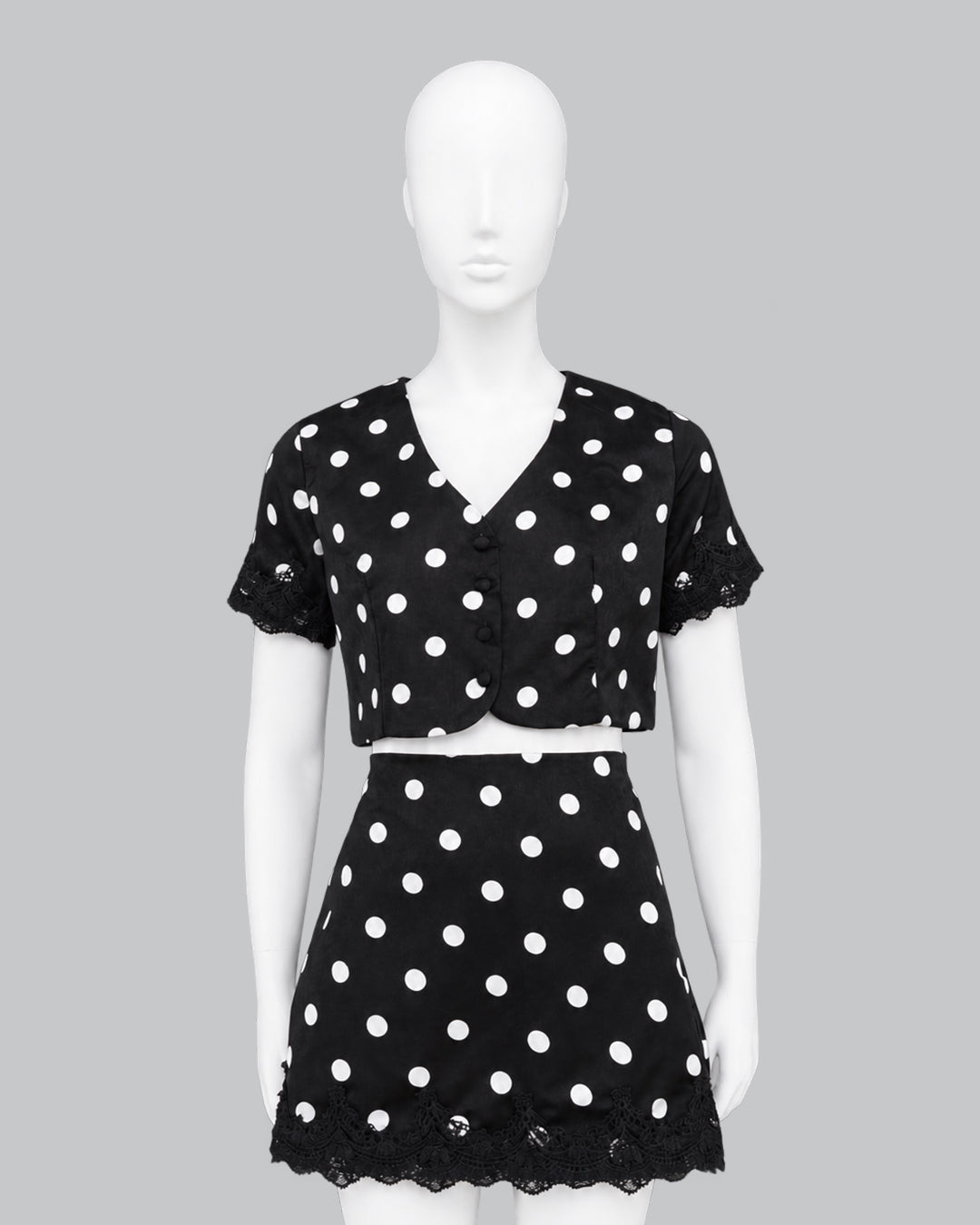 Falda Short Mini Polka Maria Clara