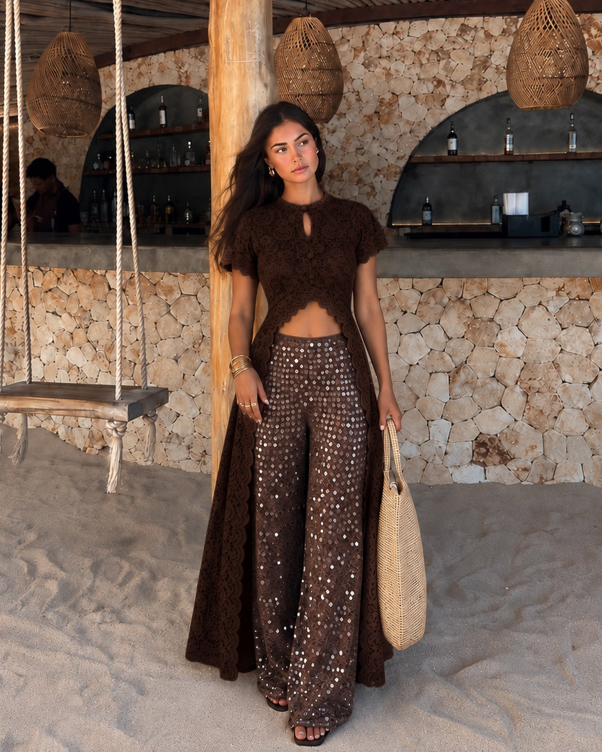 Maxi blusa Rihanna (Nuevo encaje) Preventa 24 de Setiembre