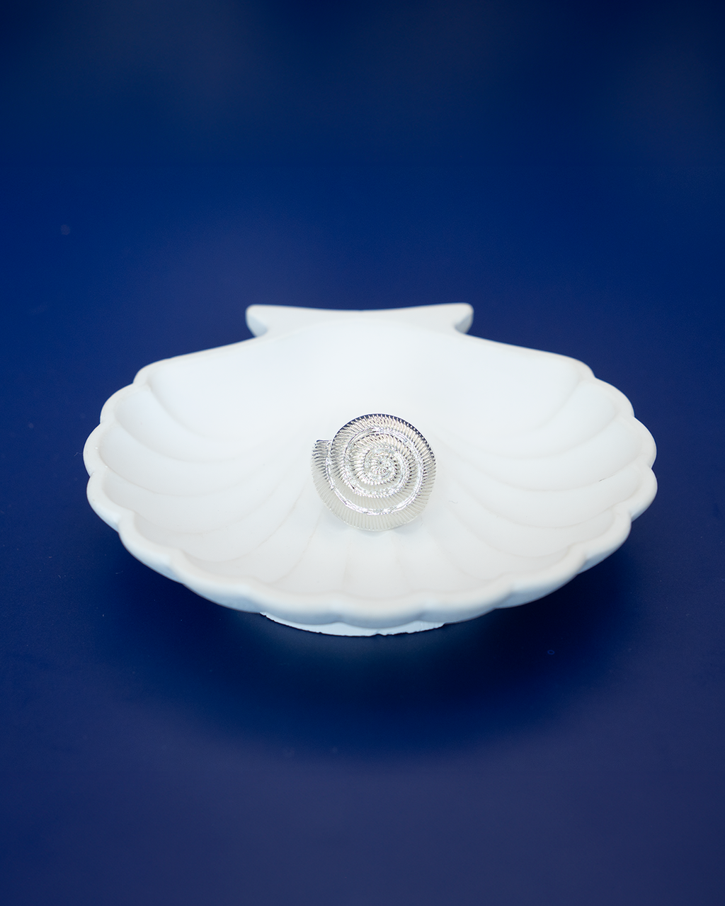 Anillo Conchita plateada