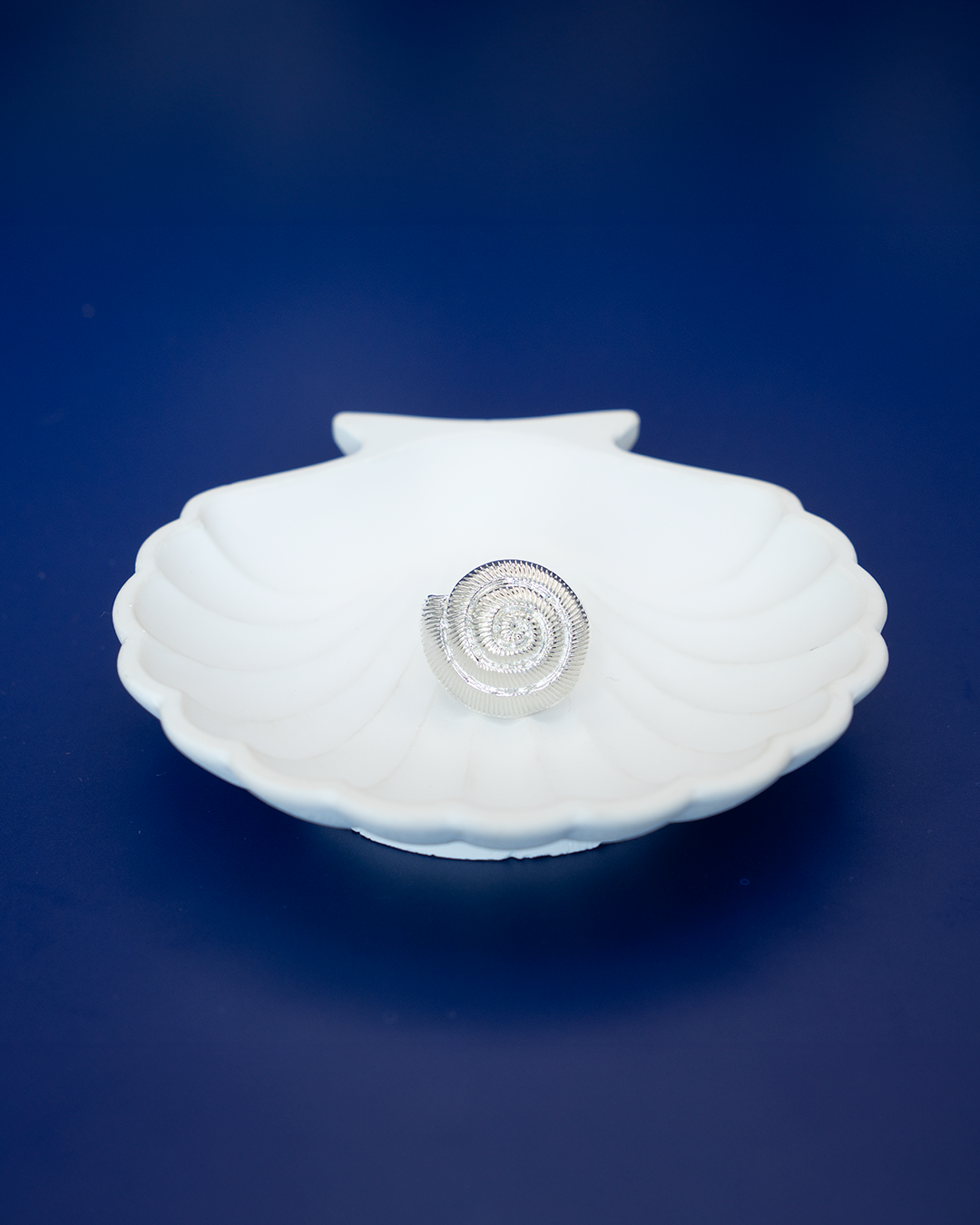 Anillo Conchita plateada