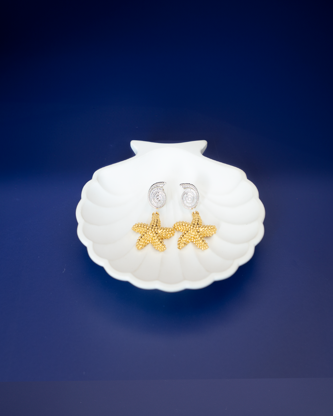 Aretes Estrella Bicolor