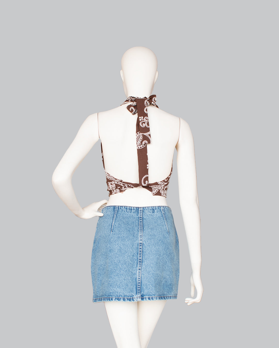Falda Denim con Pedreria