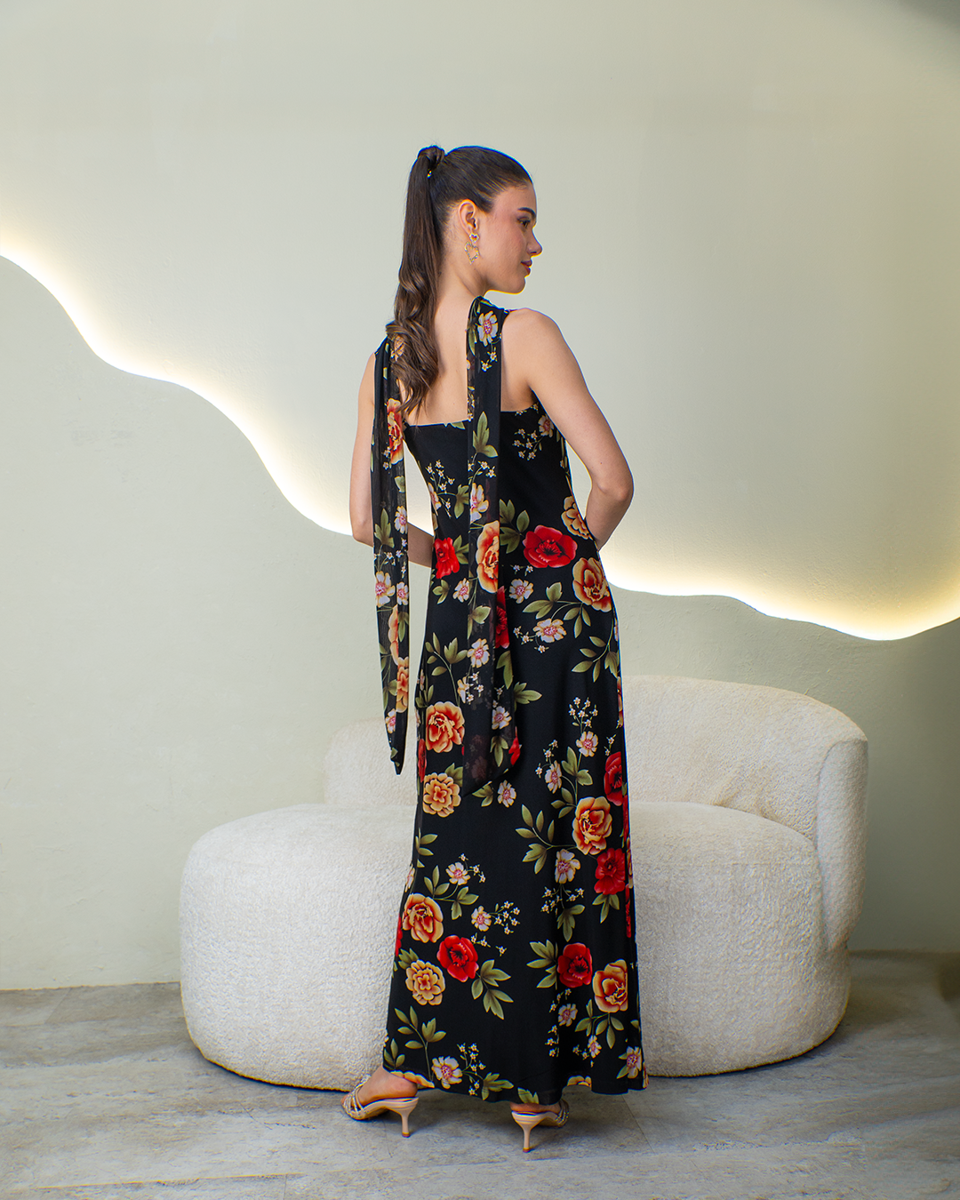 Vestido Mia con Bufanda