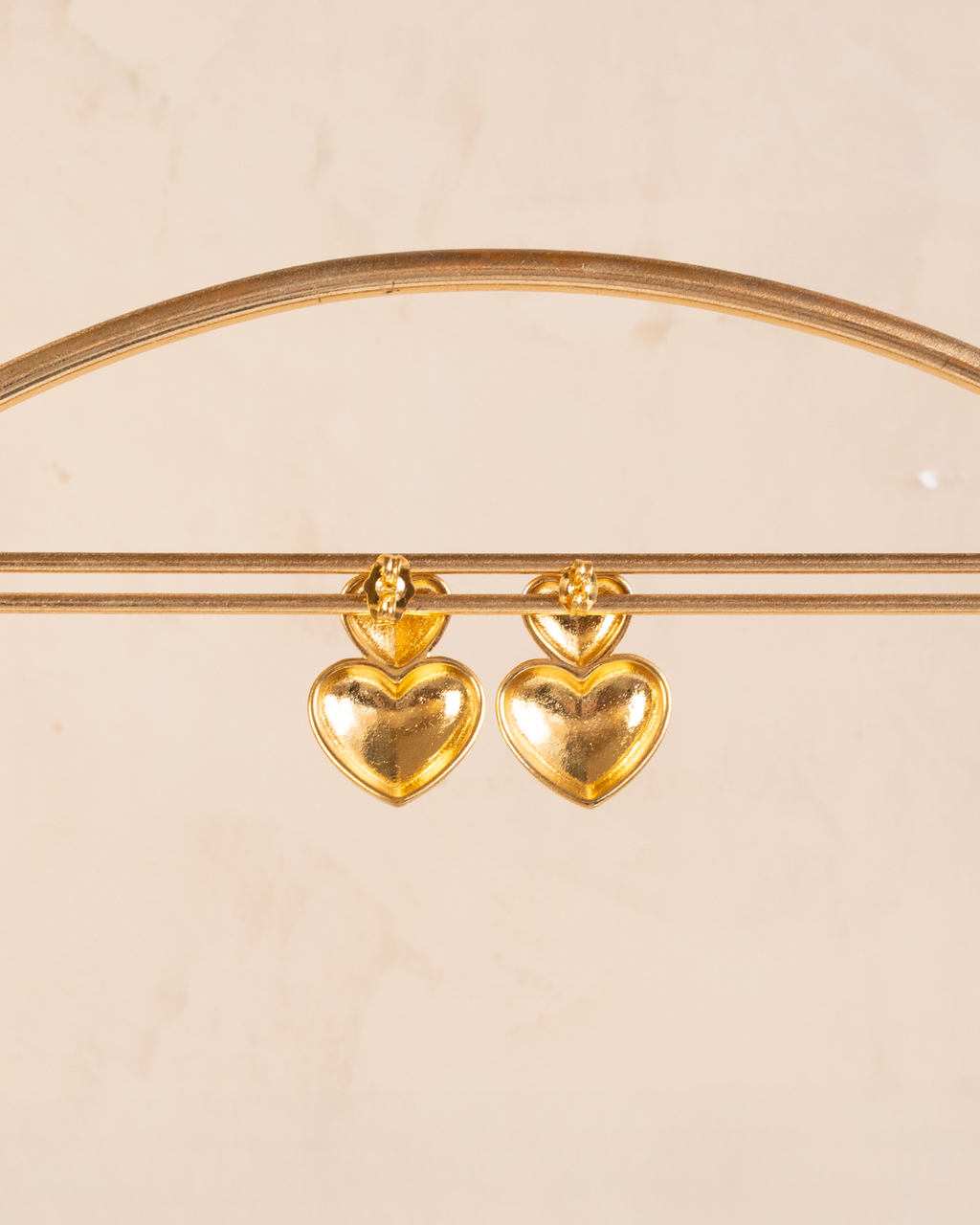 Aretes Doble Corazón
