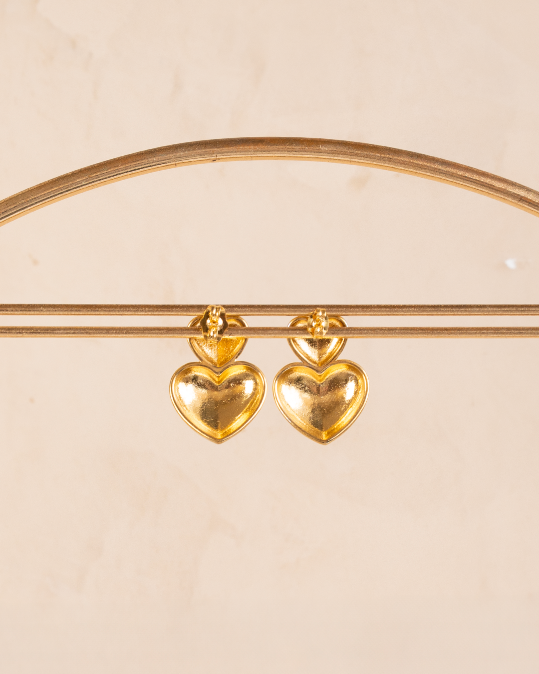 Aretes Doble Corazón