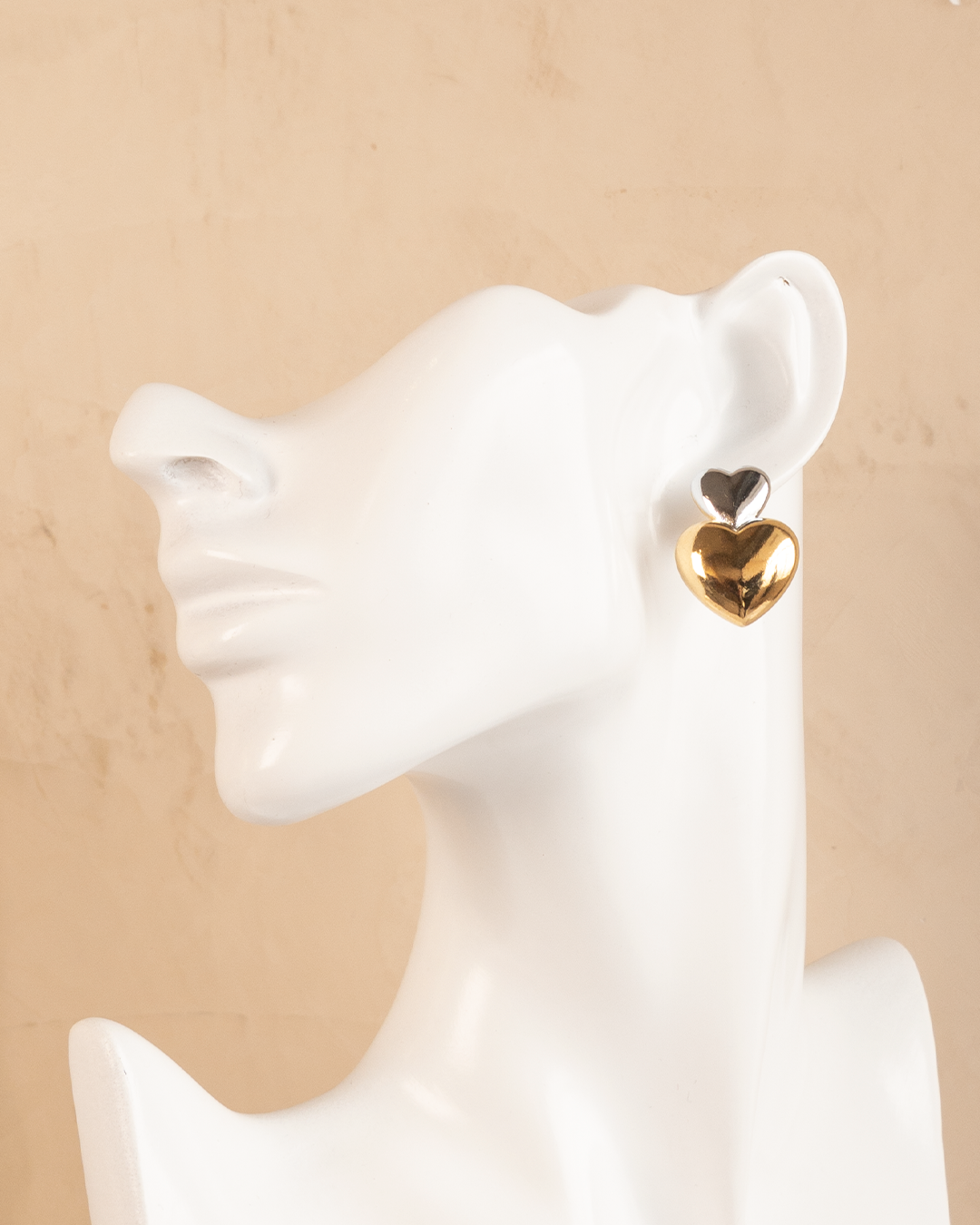 Aretes Doble Corazón