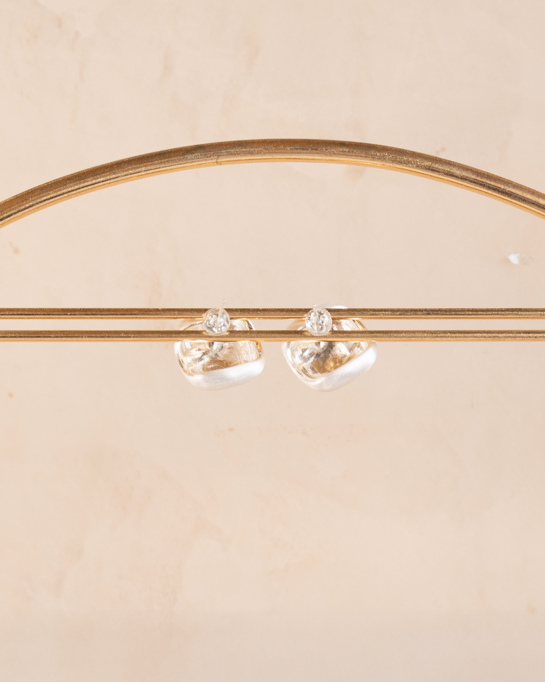 Aretes Perla Corazón