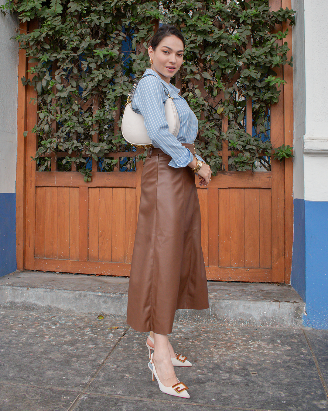 Charlotte Leather Skirt