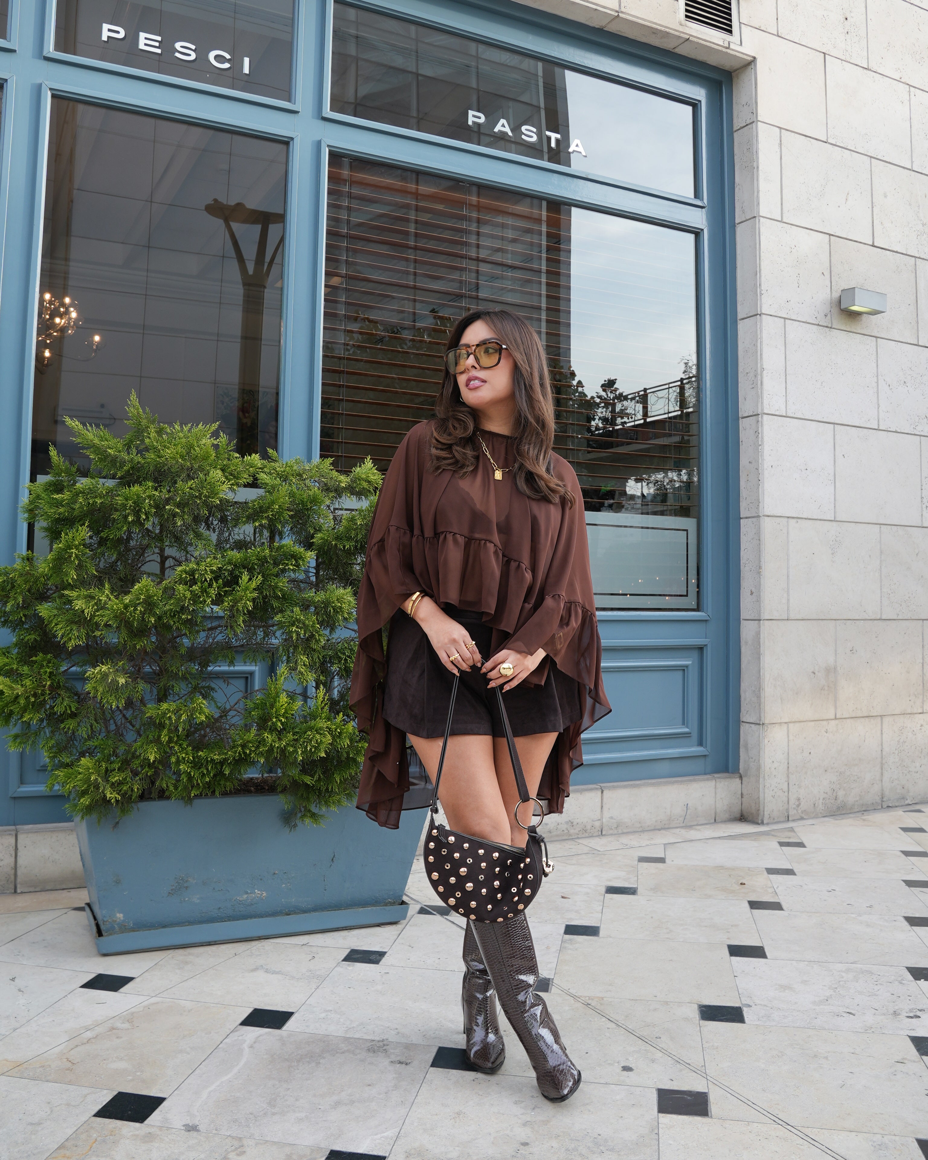 Blusa Capa Esmeralda