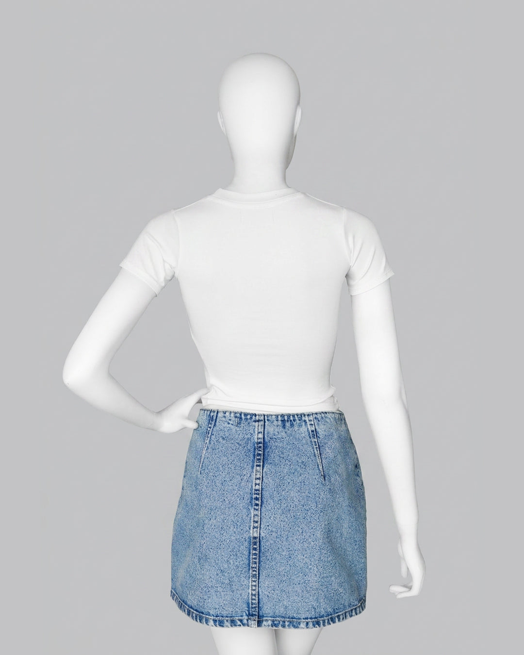 Falda Denim con Pedreria