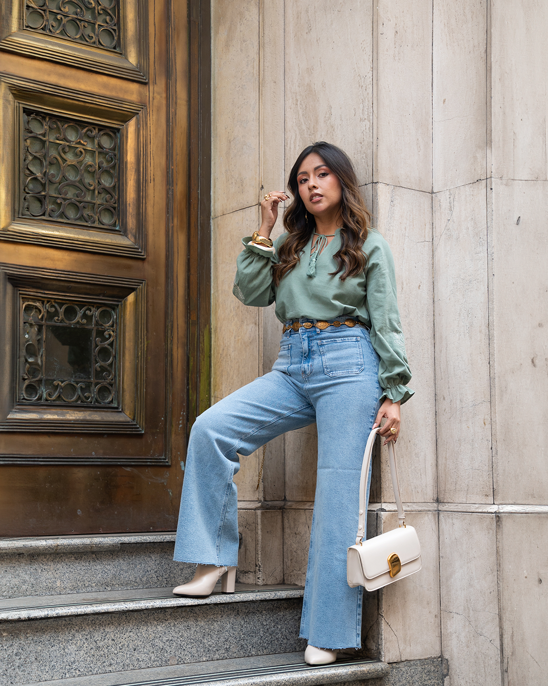 Pantalón Jean Wide Leg Flavia