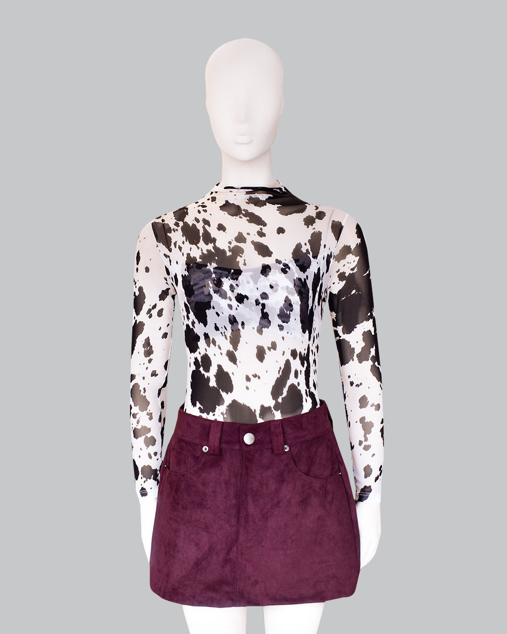 Mini Falda Suede Patty