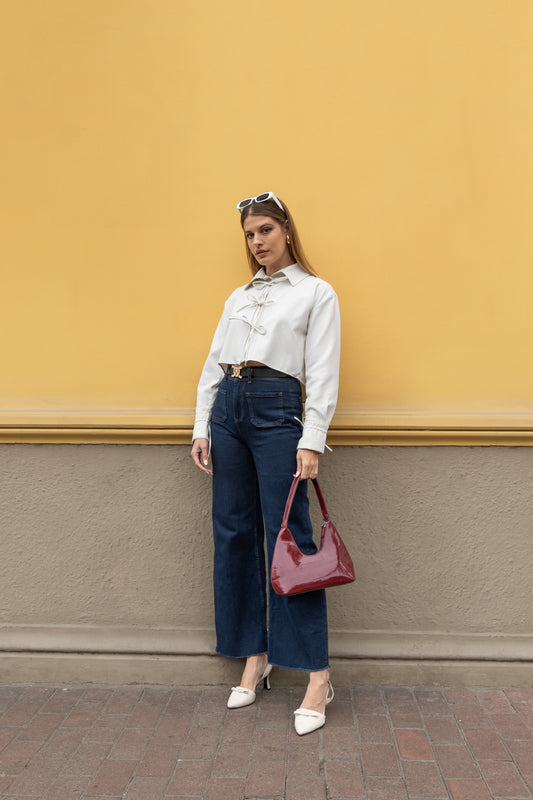 Pantalón Jean Wide Leg Flavia