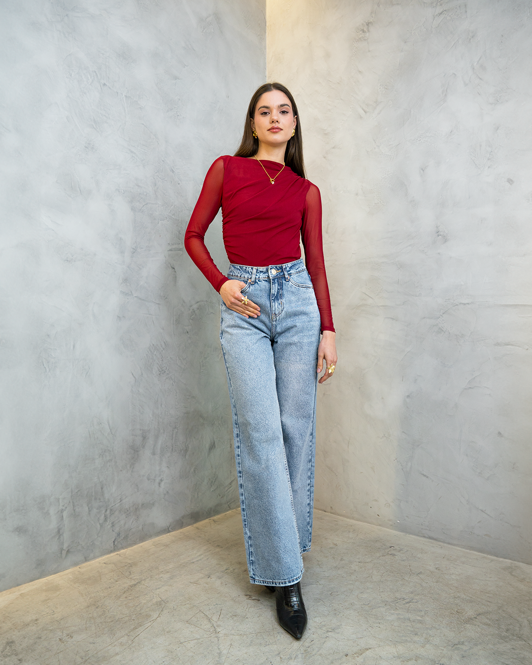 Pantalón Jean Wide leg Classic