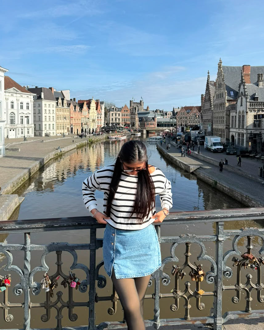 Falda Denim con Pedreria