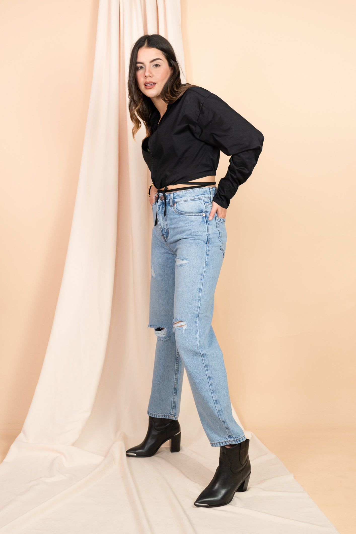 Pantalón jean Baggy Classic Rasgado