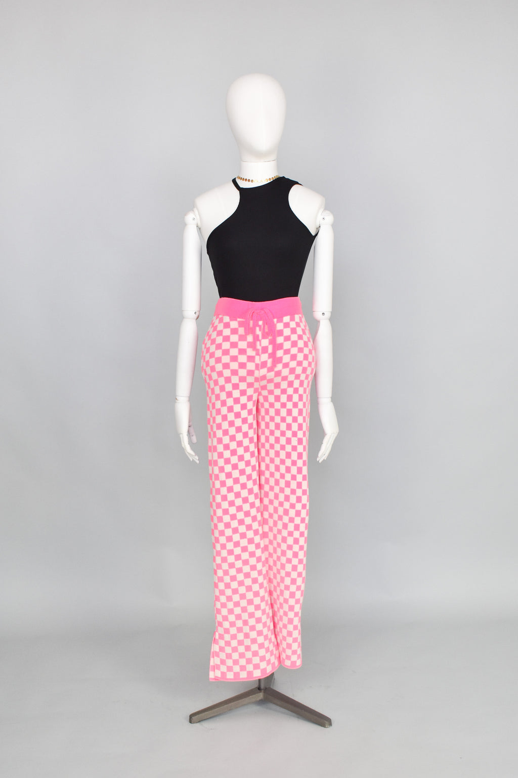 Pantalón Knit Flare Ajedrez